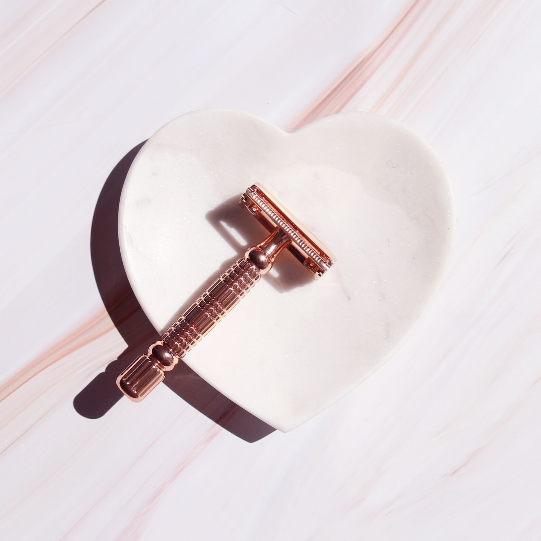 SustainaBLAH Stainless Steel Safety Razor - The Rose Gold Edition