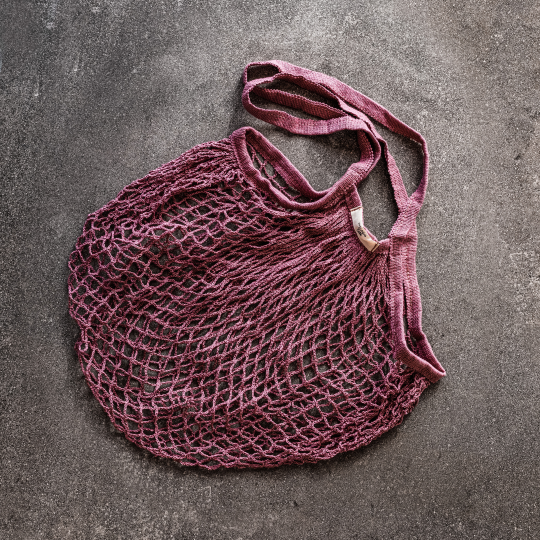 SustainaBLAH NZ Made Reusable String Shopping Bag - Purple Rain