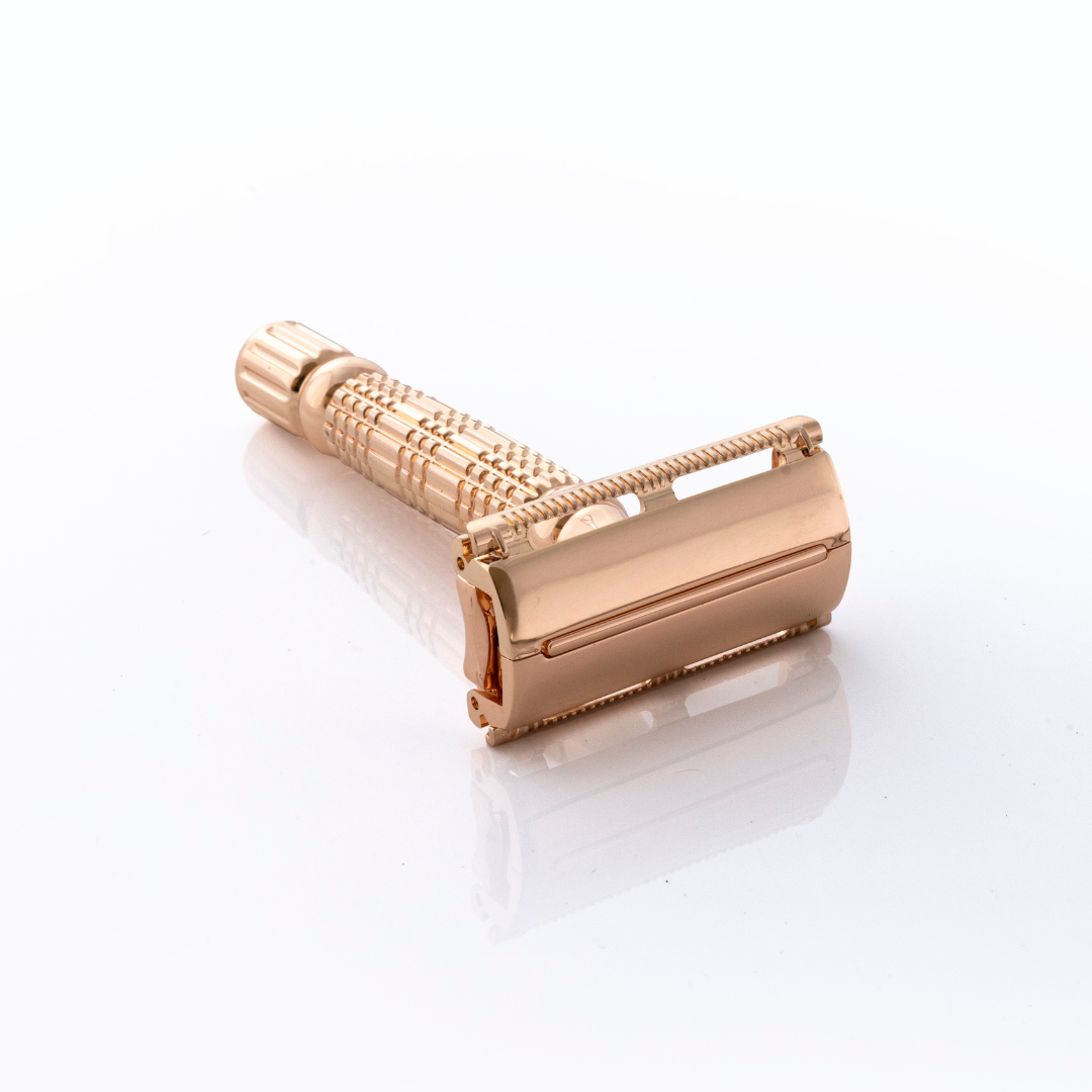 SustainaBLAH Stainless Steel Safety Razor - The Rose Gold Edition