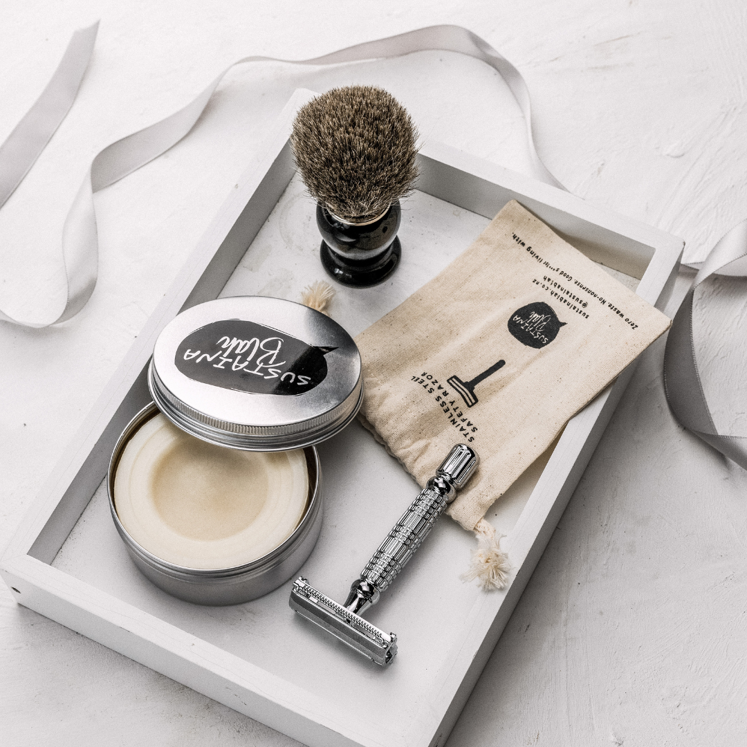 Luxury Shaving Gift Pack - Minimalist Silver