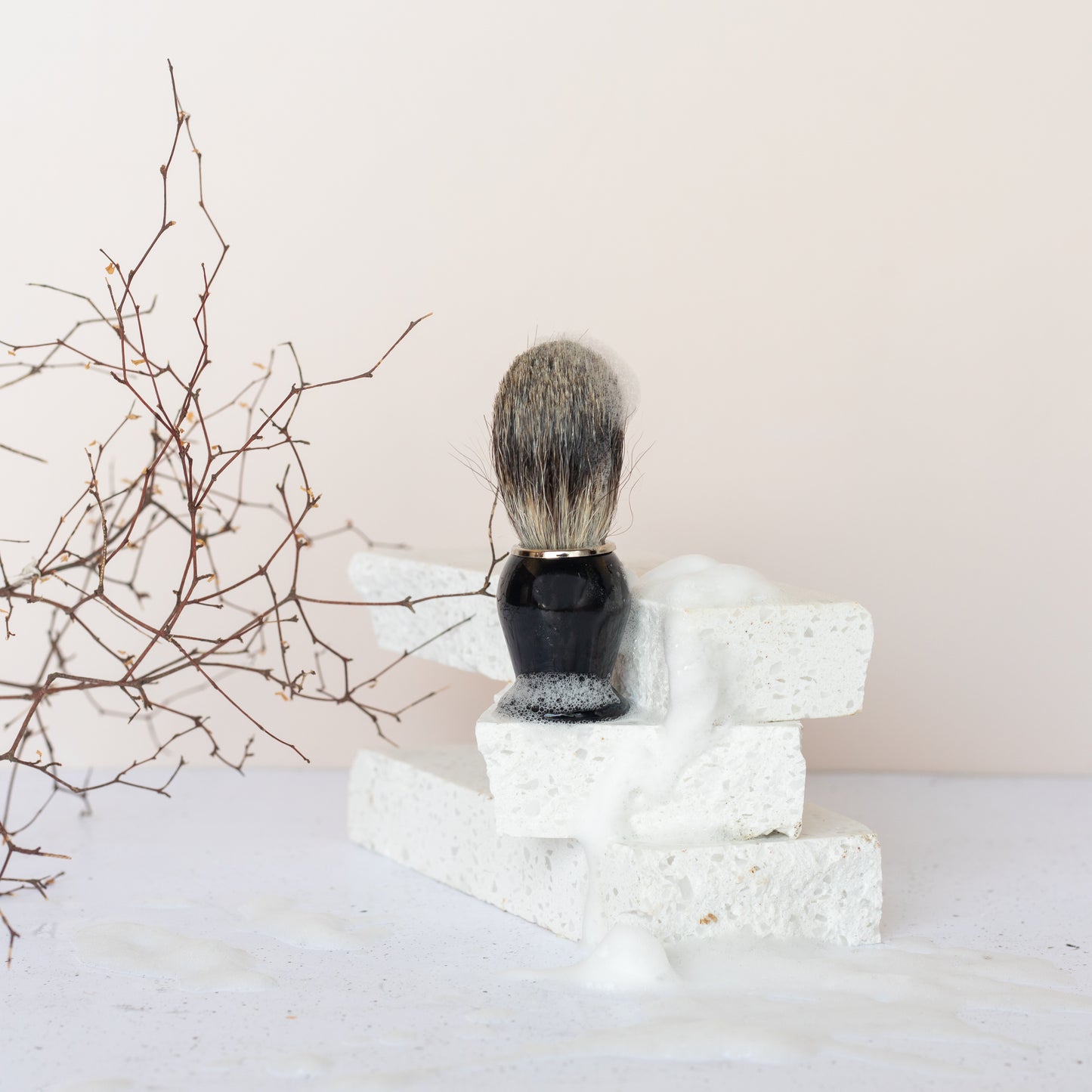 Traditional Solid Wood Shaving Brush - SustainaBLAH